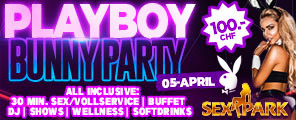 Playboy Bunny Party im Sexpark Oberentfelden am Samstag, den 05.04.2025